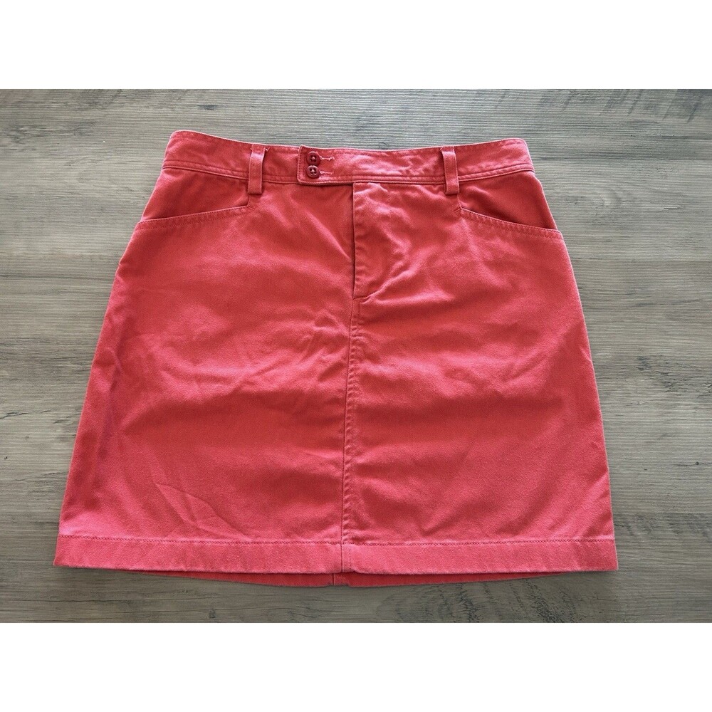 Ralph Lauren Sport 100% Cotton Short Straight Pencil Skirt Pockets Size 4